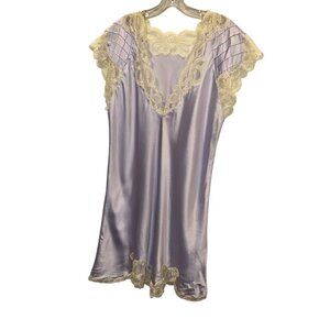 Lingerie Vintage purple lace Eve Stillman Lord & Taylor lavender night gown slip